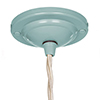 Barbican Pendant Light in Duck Egg Blue (inside Ivory)