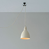 Barbican Pendant Light in Plain Ivory