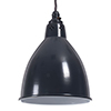 Barbican Pendant Light Slate Grey (inside white)