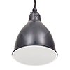 Barbican Pendant Light Slate Grey (inside white)