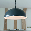 Highgate Pendant Light Shade in Slate Grey (inside white)