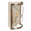 Hamilton Corner Wall Light in Antiqued Brass