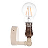 Thorpe Wall Light in Plain Ivory