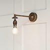 Arlington Wall Light in Antiqued Brass