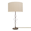 Seymour Fluted Glass Table Lamp in Antiqued Brass