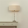 Seymour Fluted Glass Table Lamp in Antiqued Brass