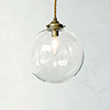 Holborn Glass Pendant Light in Antiqued Brass