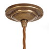 Holborn Glass Pendant Light in Antiqued Brass