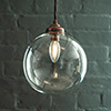 Holborn Glass Pendant Light in Heritage Copper