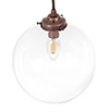 Holborn Glass Pendant Light in Heritage Copper