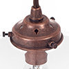 Holborn Glass Pendant Light in Heritage Copper