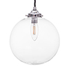 Holborn Glass Pendant Light in Nickel