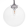 Holborn Glass Pendant Light in Nickel