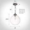 Holborn Glass Pendant Light in Polished