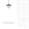 Tilbury Outdoor Pendant Light in Antiqued Brass