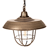 Tilbury Outdoor Pendant Light in Antiqued Brass