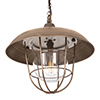 Tilbury Outdoor Pendant Light in Antiqued Brass