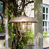 Tilbury Outdoor Pendant Light in Antiqued Brass