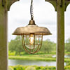 Tilbury Outdoor Pendant Light in Antiqued Brass