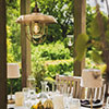 Tilbury Outdoor Pendant Light in Antiqued Brass