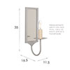 Sandown Wall Light in Stone 