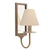 Sandown Wall Light in Antiqued Brass