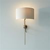 Lymington Wall Light in Antiqued Brass