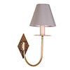 Single Diamond Wall Light in Antiqued Brass