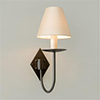 Single Diamond Wall Light in Beeswax