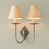 Double Diamond Wall Light in Polished