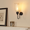 Chester Wall Light in Matt Black