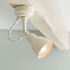 Single Edgeware Spot Light in Plain Ivory