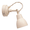 Single Edgeware Spot Light in Plain Ivory