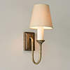 Rowsley Single Wall Light in Antiqued Brass
