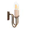 Rowsley Double Wall Light in Antiqued Brass