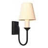 Rowsley Single Wall Light in Matt Black