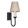 Rowsley Single Wall Light in Matt Black