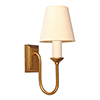 Rowsley Single Wall Light in Old Gold