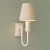 Rowsley Single Wall Light in Plain Ivory