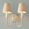 Rowsley Double Wall Light in Old Ivory