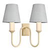 Rowsley Double Wall Light in Plain Ivory