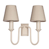 Rowsley Double Wall Light in Plain Ivory