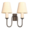 Rowsley Double Wall Light in Polished