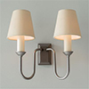 Rowsley Double Wall Light in Polished