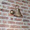 Boathouse Outdoor Wall Light in Antiqued Brass