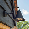 Boathouse Outdoor Wall Light in Matt Black