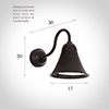 Boathouse Outdoor Wall Light in Matt Black