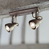 Edgeware Spotlights in Antiqued Brass - 2 Spots