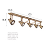 Edgeware Spotlight Strip in Antiqued Brass - 5 Spots