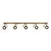 Edgeware Spotlight Strip in Antiqued Brass - 5 Spots